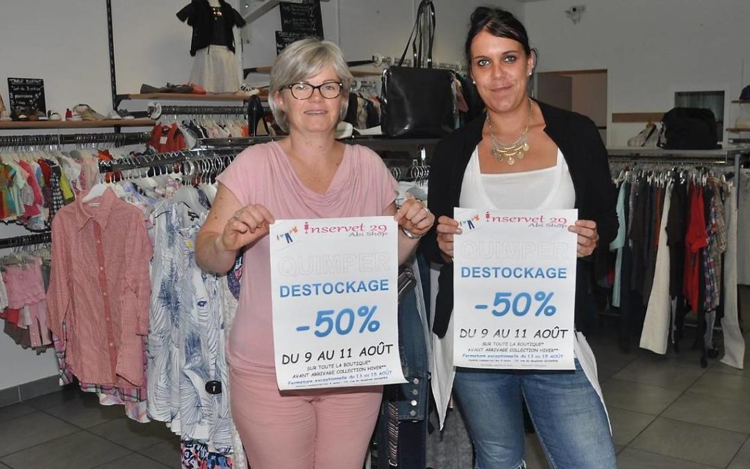 800 kg de vêtements à moins 50 %