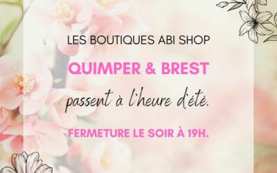 Quimper & Brest : horaires d’été.