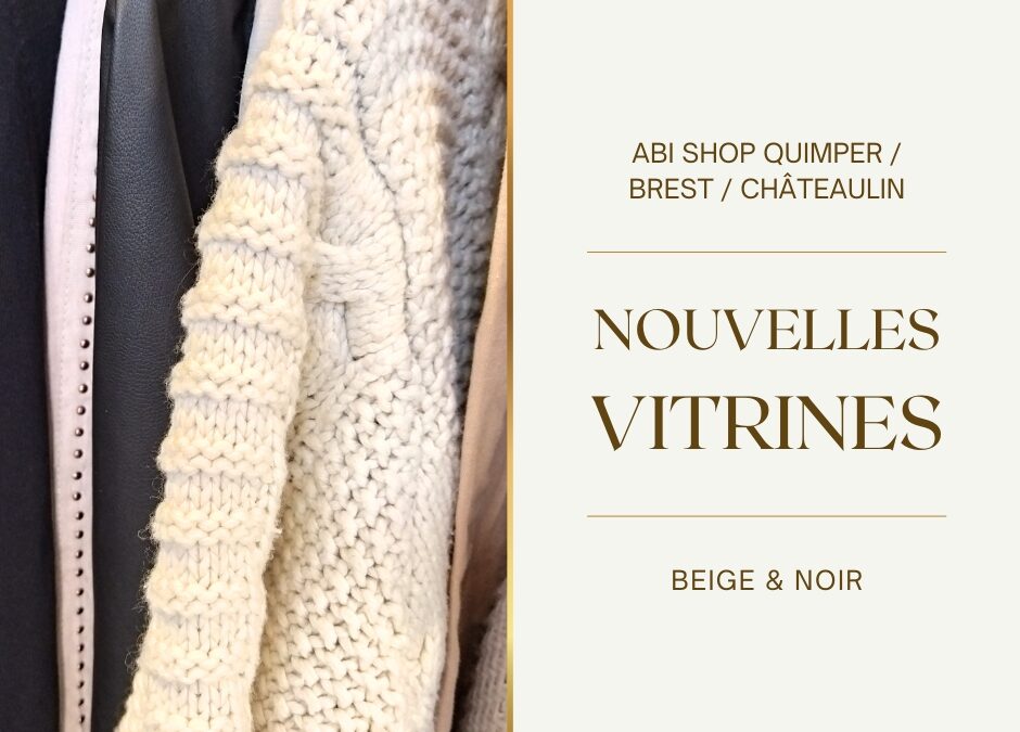 Nouvelles vitrines !