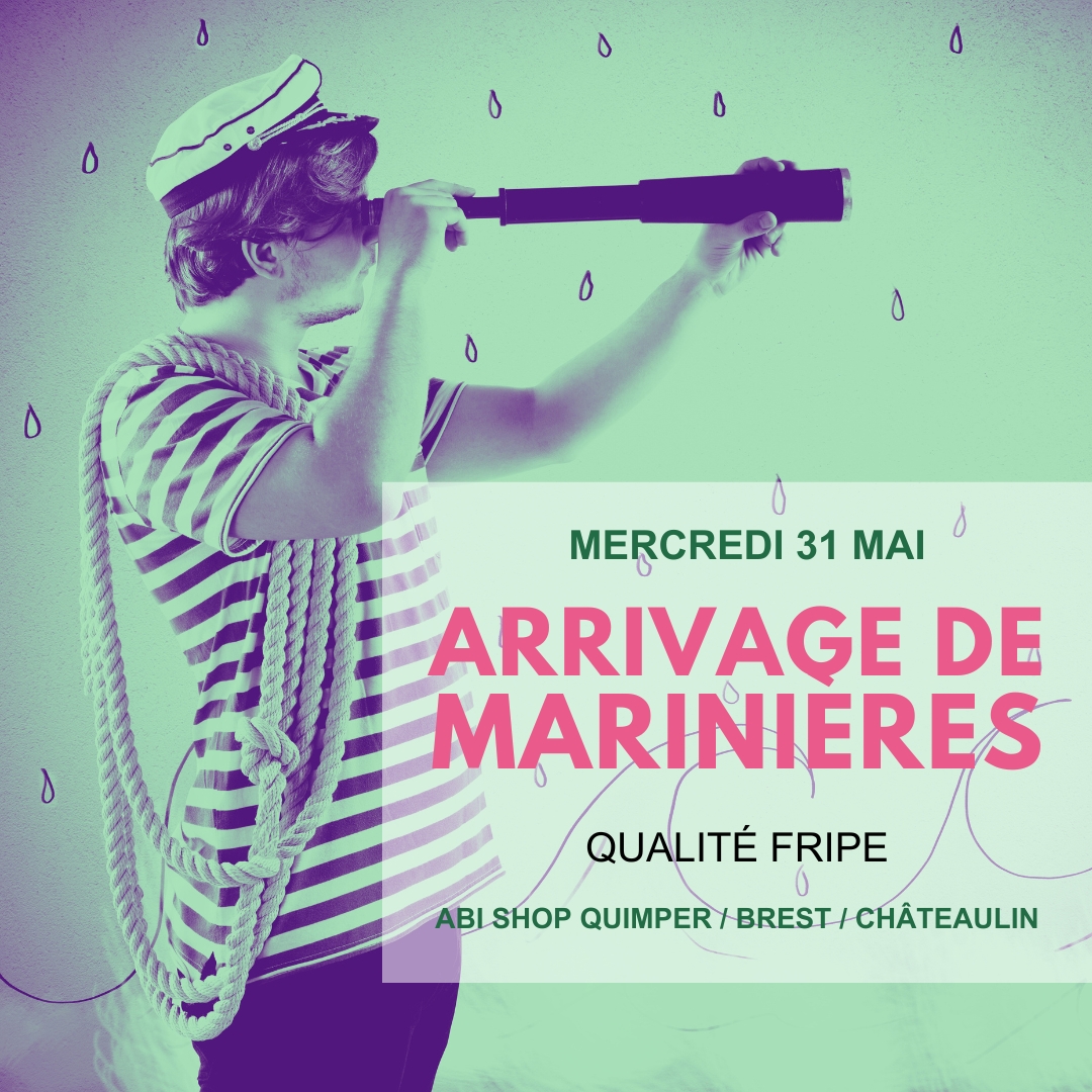 Arrivage de marinières qualité fripe. Inservet 29